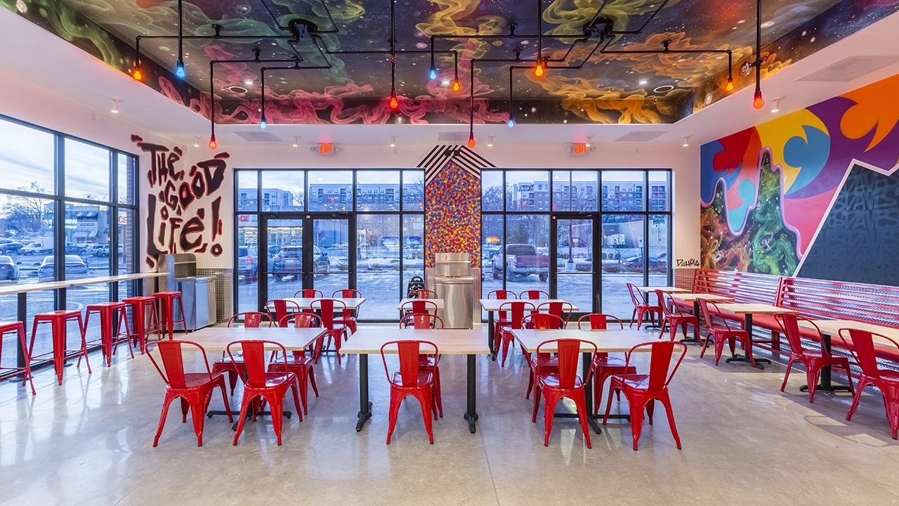 Inside Our Fried Chicken Restaurant in Omaha (Saddle Creed Rd)