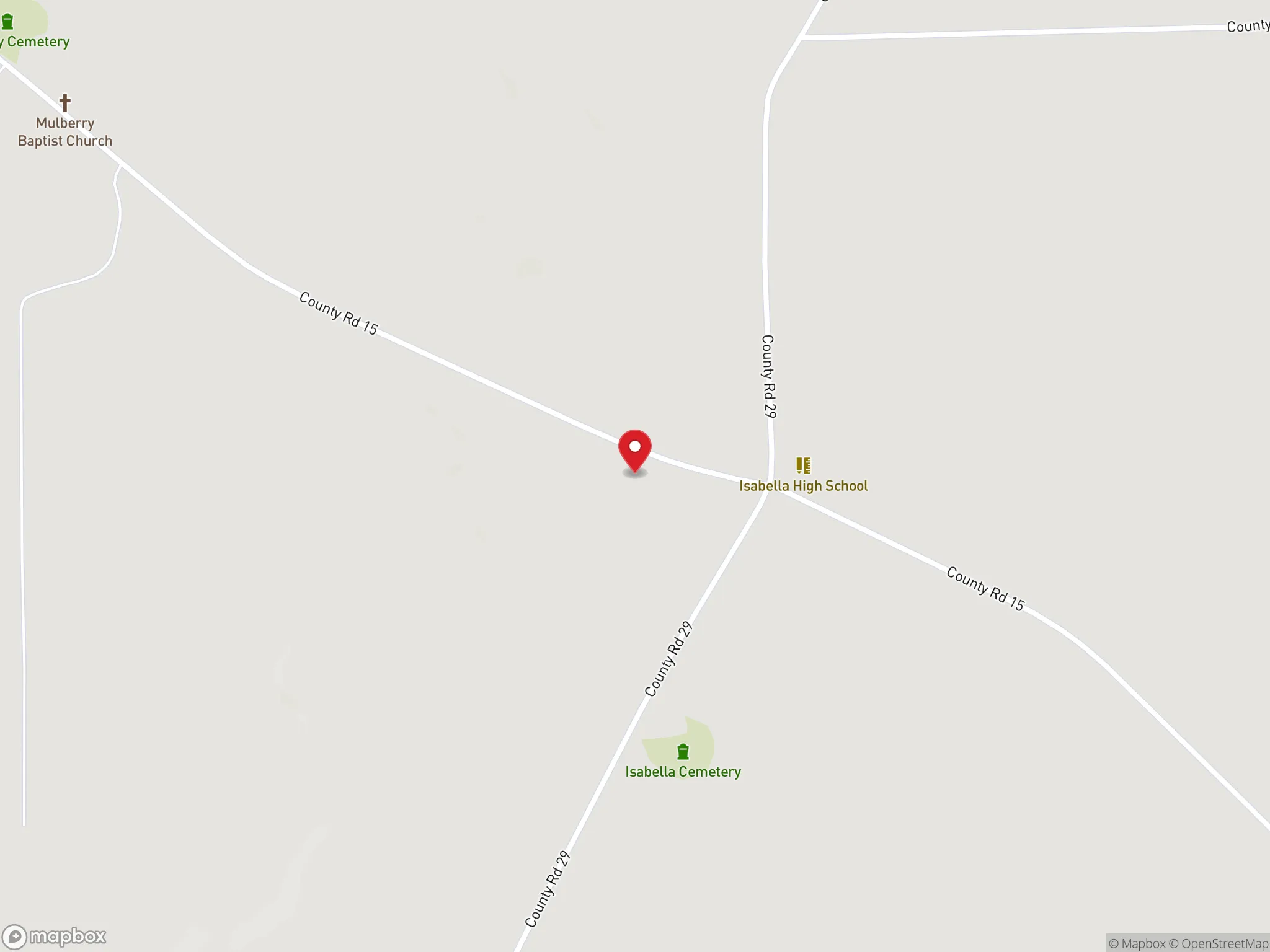 Map showing the location of a Dave's Hot Chicken restaurant.